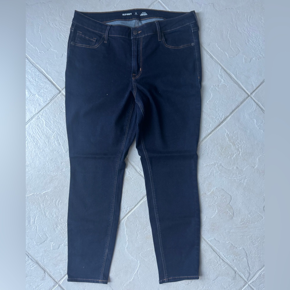Old Navy Women's Midnight Blue Skinny Jeans